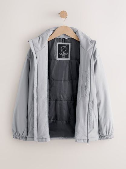 Dsiney Kidz - Grey Funnel Neck Padded Jacket (7-16yrs) image 7