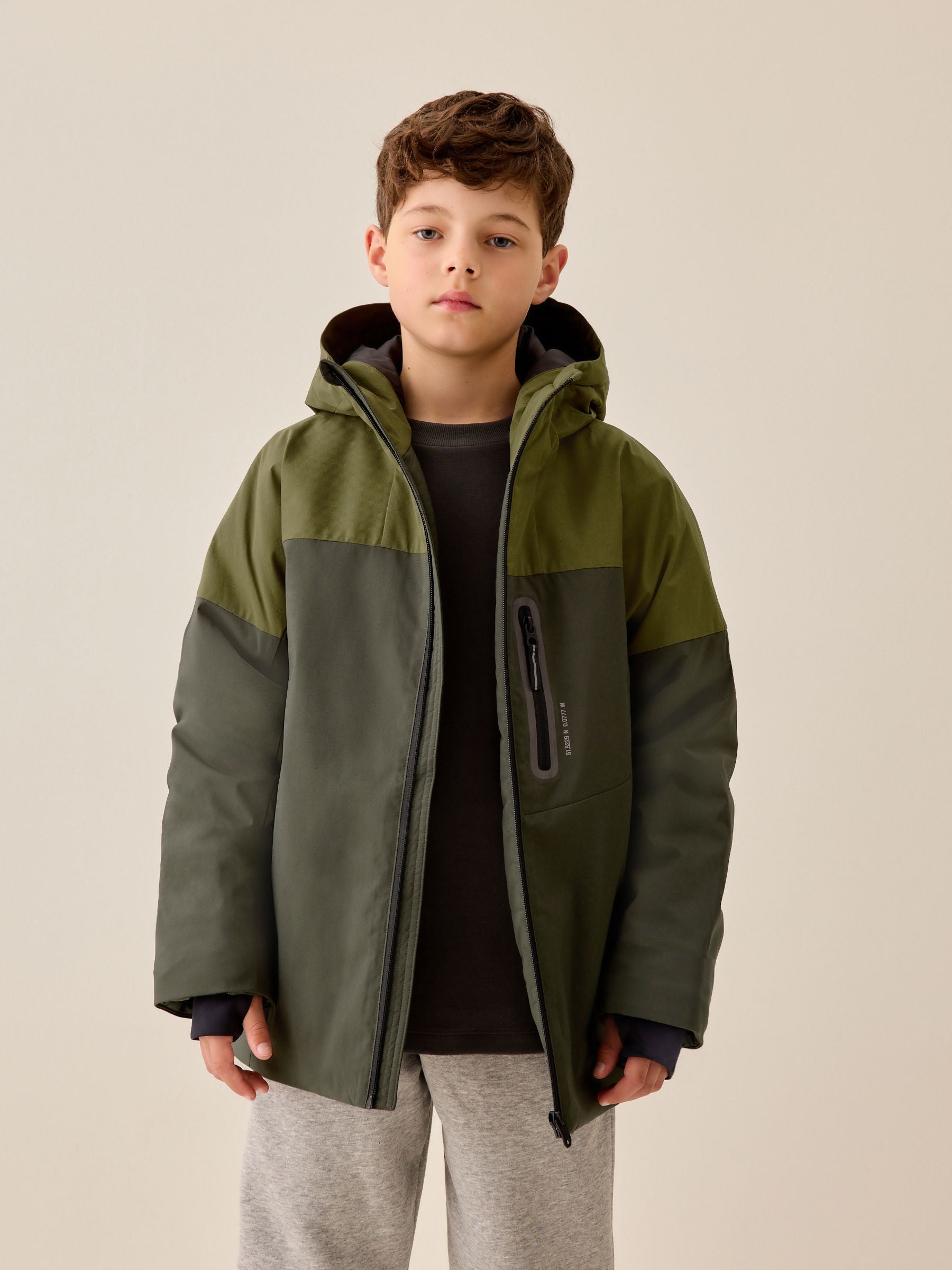 Dsiney Kidz - Khaki Green Shower Resistant Coat (3-17yrs) image 1