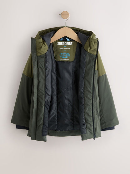 Dsiney Kidz - Khaki Green Shower Resistant Coat (3-17yrs) image 6