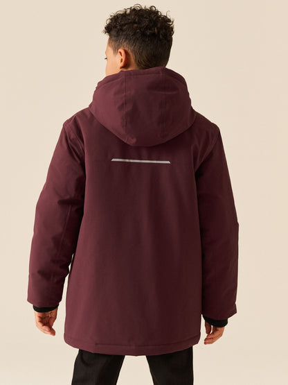 Burgundy Red Waterproof Parka Coat (3-17yrs) - image 2