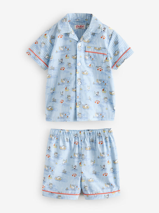 Blue Cath Kidson Single Button Through Short Pyjamas - image 1