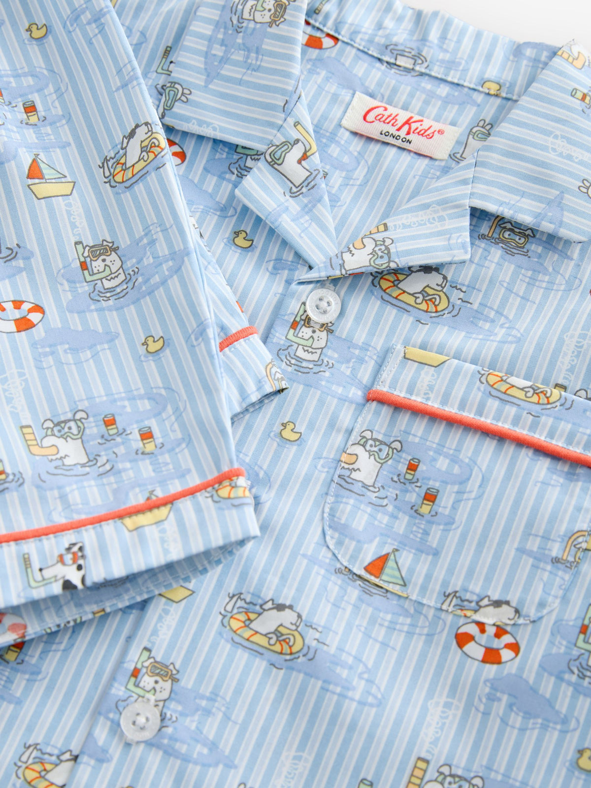 Blue Cath Kidson Single Button Through Short Pyjamas - image 9