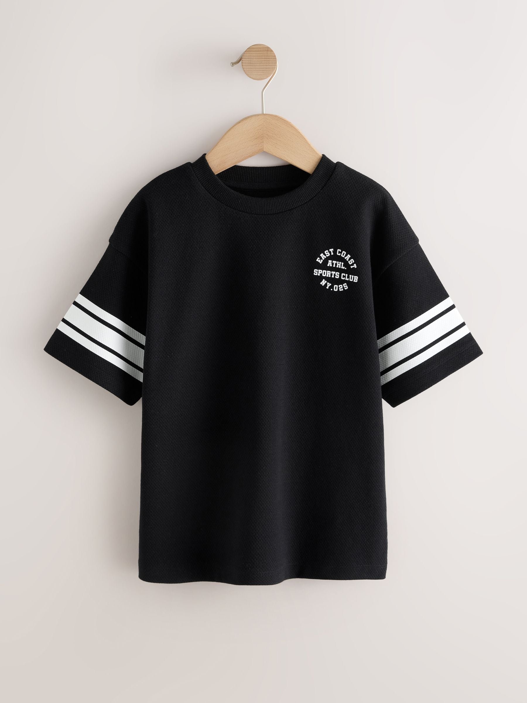 Dsiney Kidz - Black Varsity Relaxed Fit T-Shirt (3-16yrs) image 4