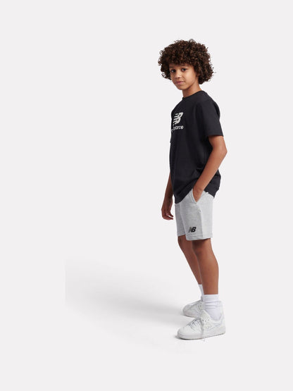 Dsiney Kidz - New Balance Black Stacked Logo T-Shirt & Shorts Set image 2