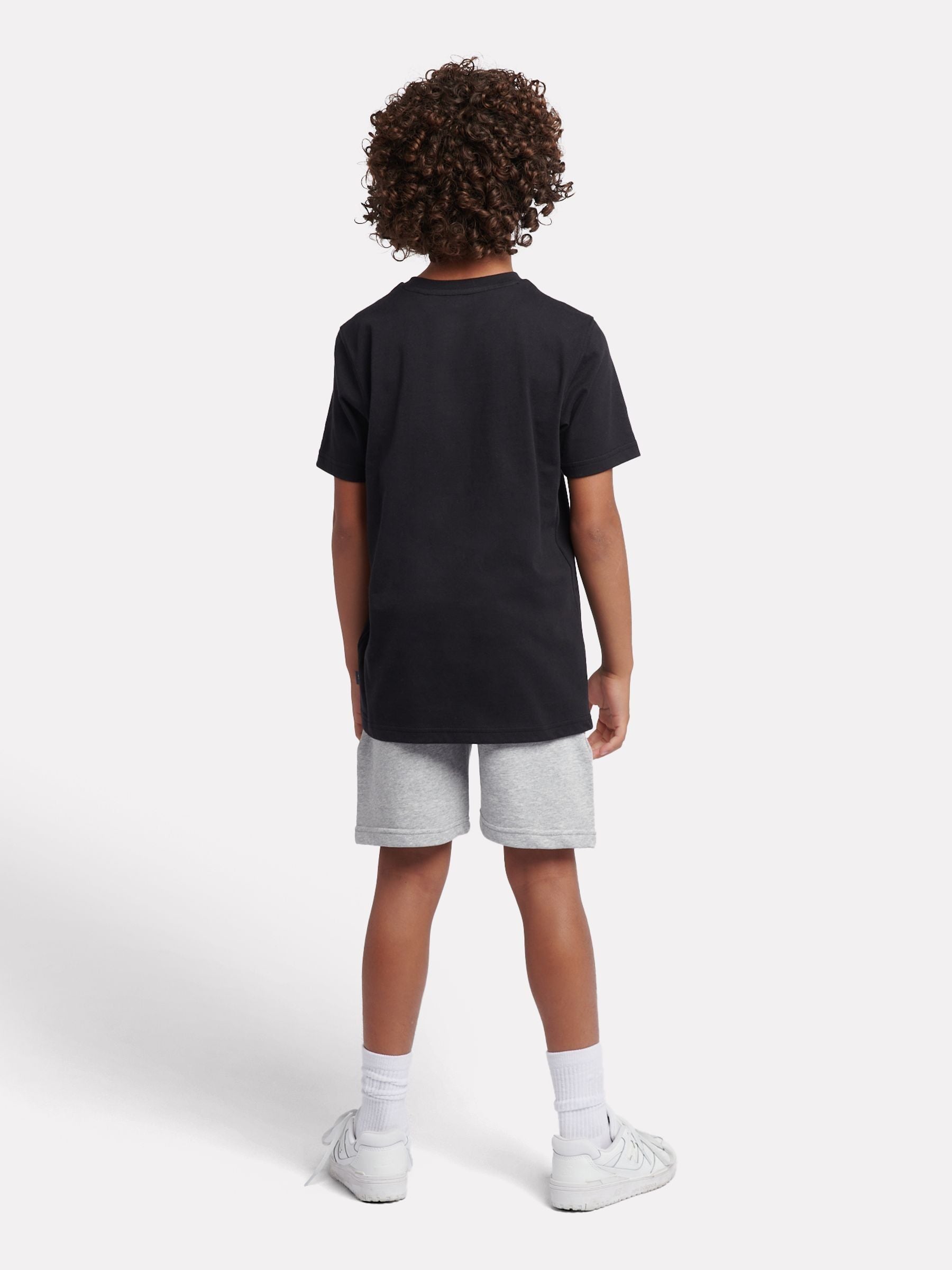 Dsiney Kidz - New Balance Black Stacked Logo T-Shirt & Shorts Set image 3