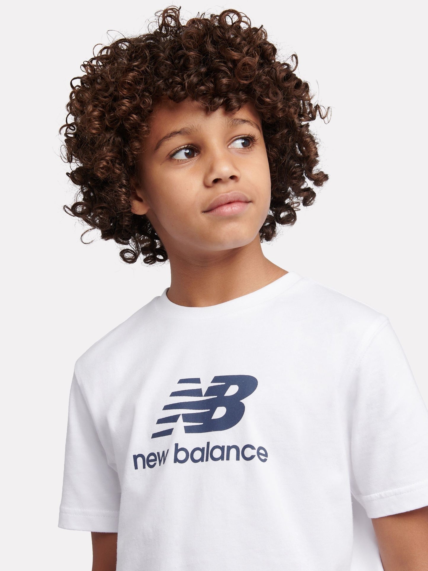 Dsiney Kidz - New Balance White Stacked Logo T-Shirt & Shorts Set image 6