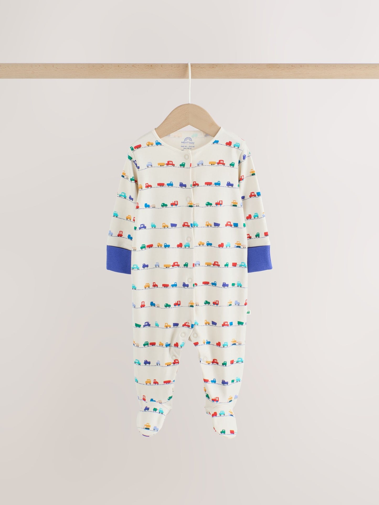 Bright Transport Two Way Zip Baby Sleepsuits 4 Pack (0mths-2yrs) image 7