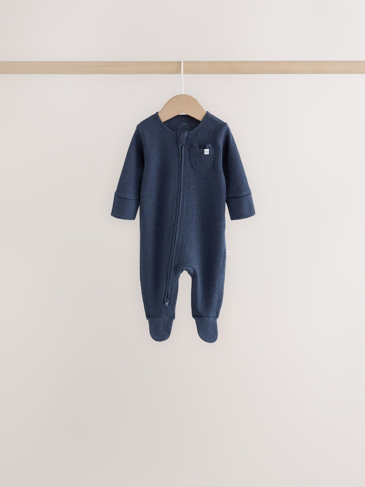 Neutral/Brown Bear Two Way Zip Baby Sleepsuits 7 Pack (0mths-2yrs) image 7