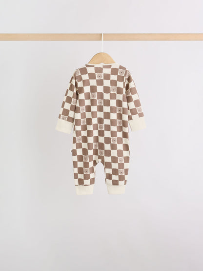 Brown Bear Two Way Zip Baby Sleepsuits 4 Pack (0mths-3yrs) image 7