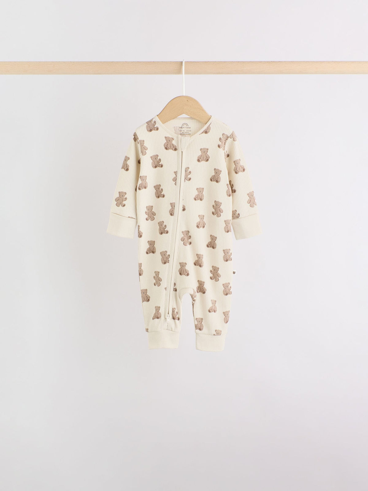 Brown Bear Two Way Zip Baby Sleepsuits 4 Pack (0mths-3yrs) image 9