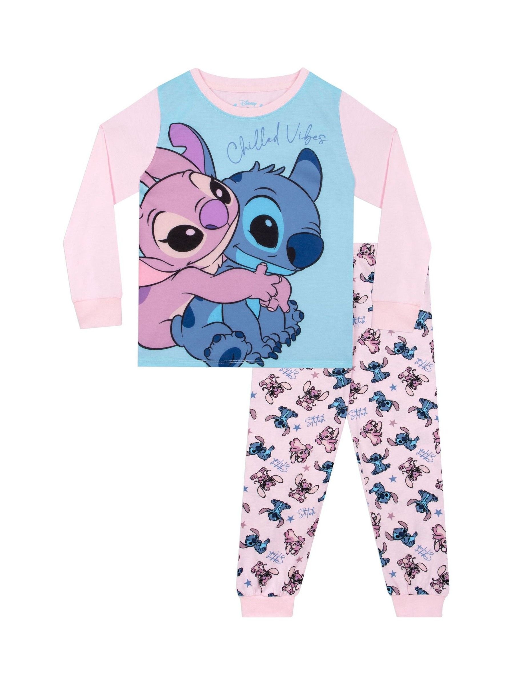 Character Blue Disney Lilo And Stitch Dressing Gown And Pyjamas Set image 2