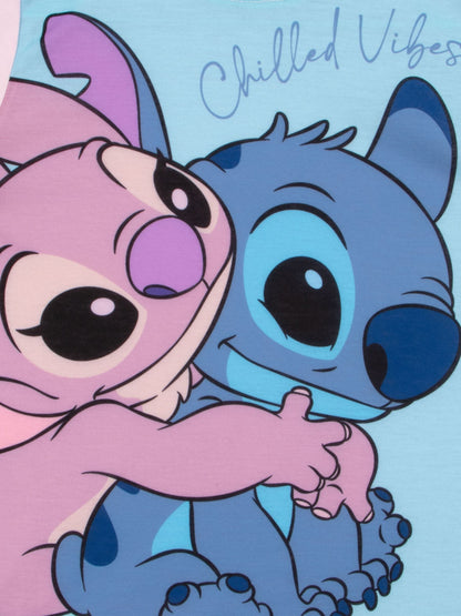 Character Blue Disney Lilo And Stitch Dressing Gown And Pyjamas Set image 5