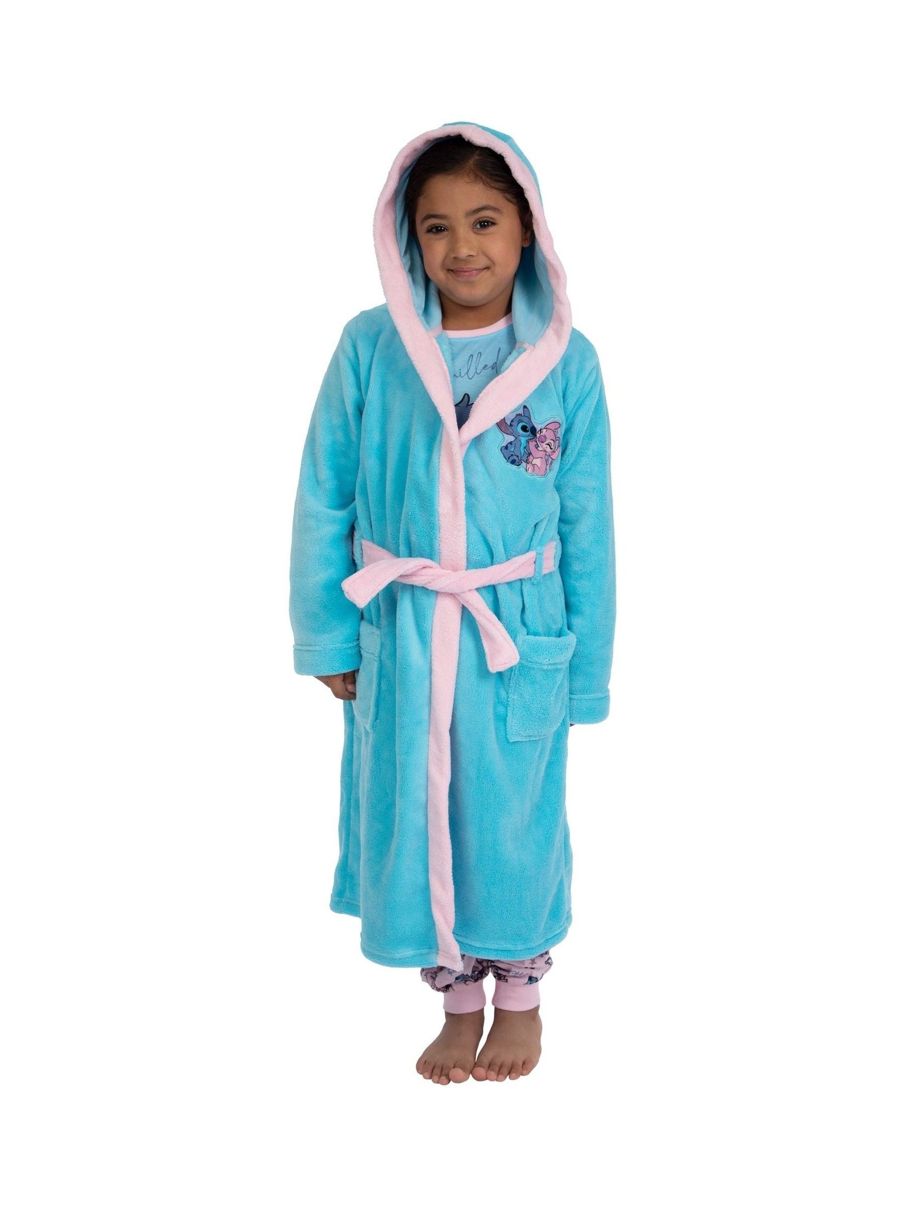 Character Blue Disney Lilo And Stitch Dressing Gown And Pyjamas Set image 7