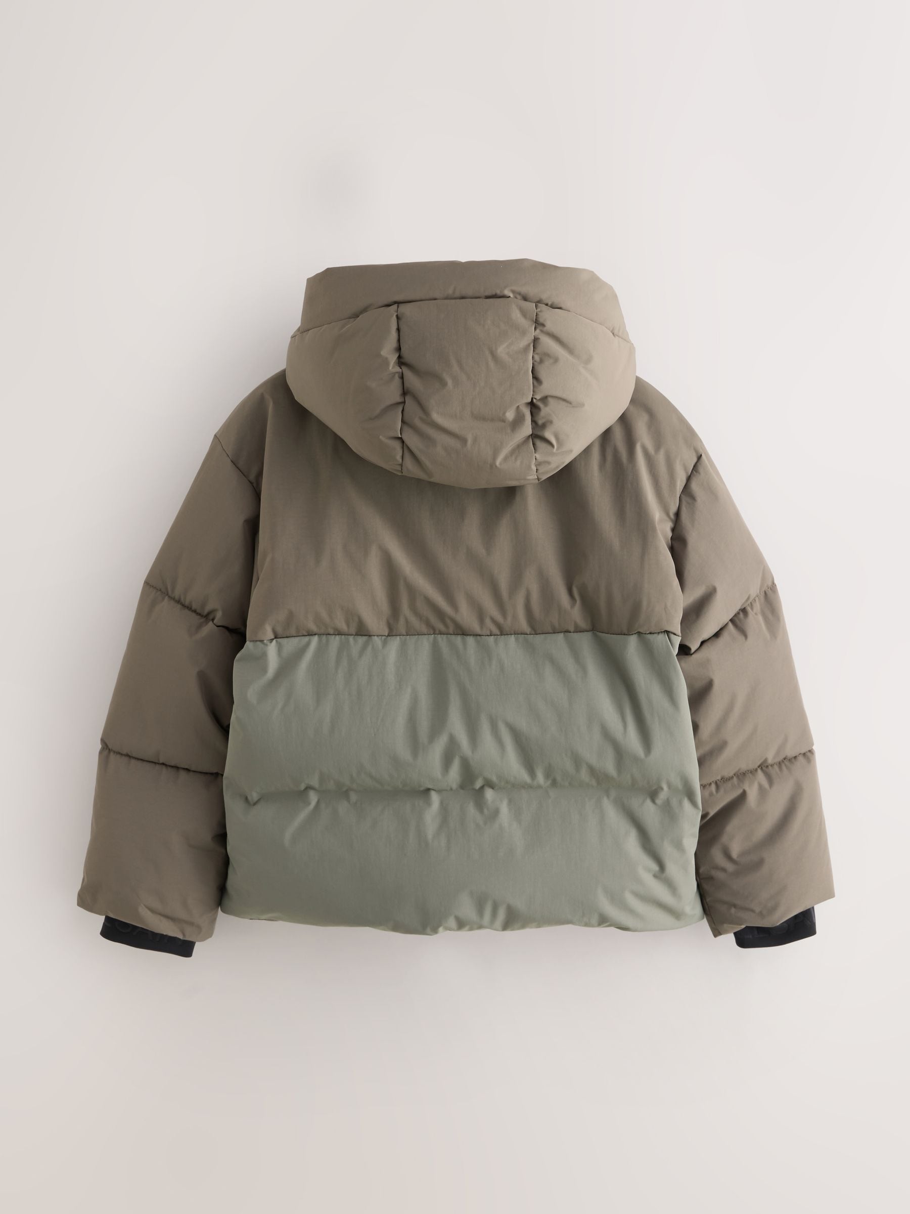 Dsiney Kidz - smALLSAINTS Khaki Green Underground Short Padded Coat image 13