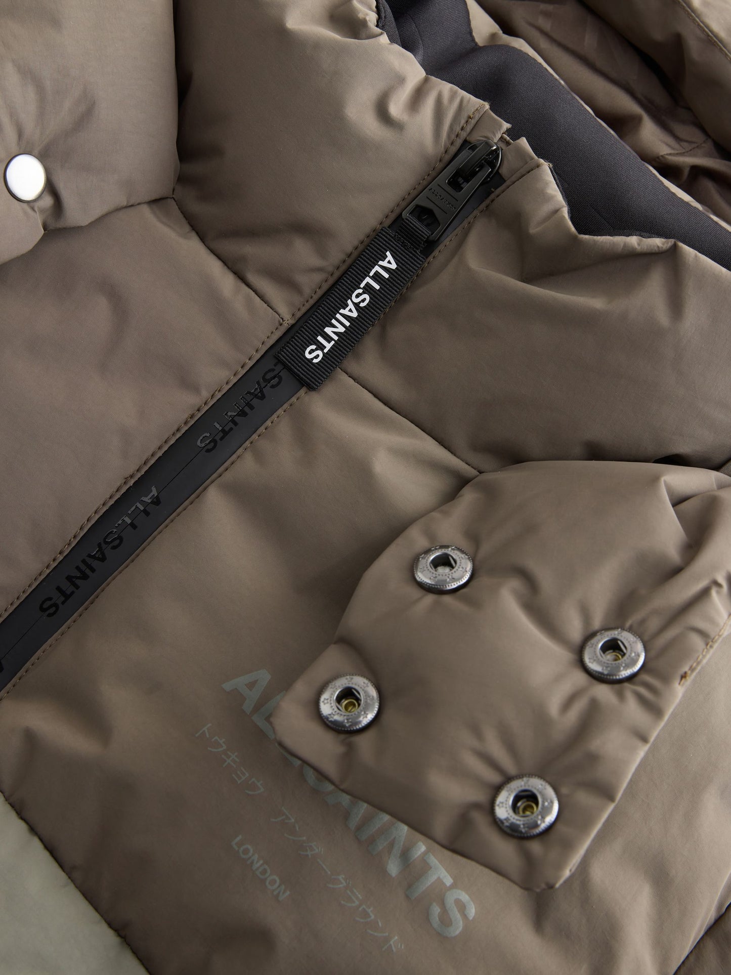 Dsiney Kidz - smALLSAINTS Khaki Green Underground Short Padded Coat image 14