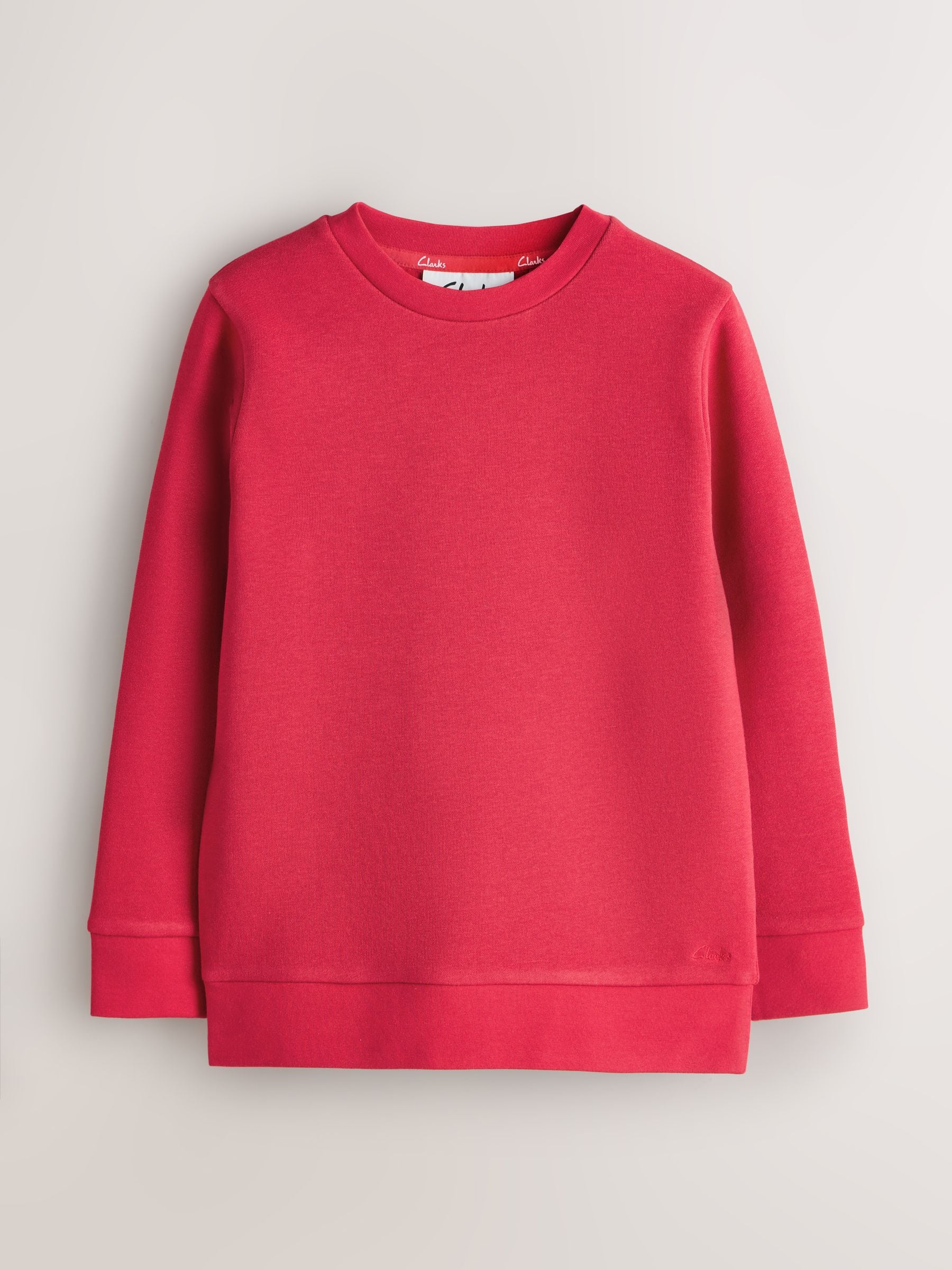 Dsiney Kidz - Clarks Red Unisex Crew Neck School 2 Pack Sweat Top image 2