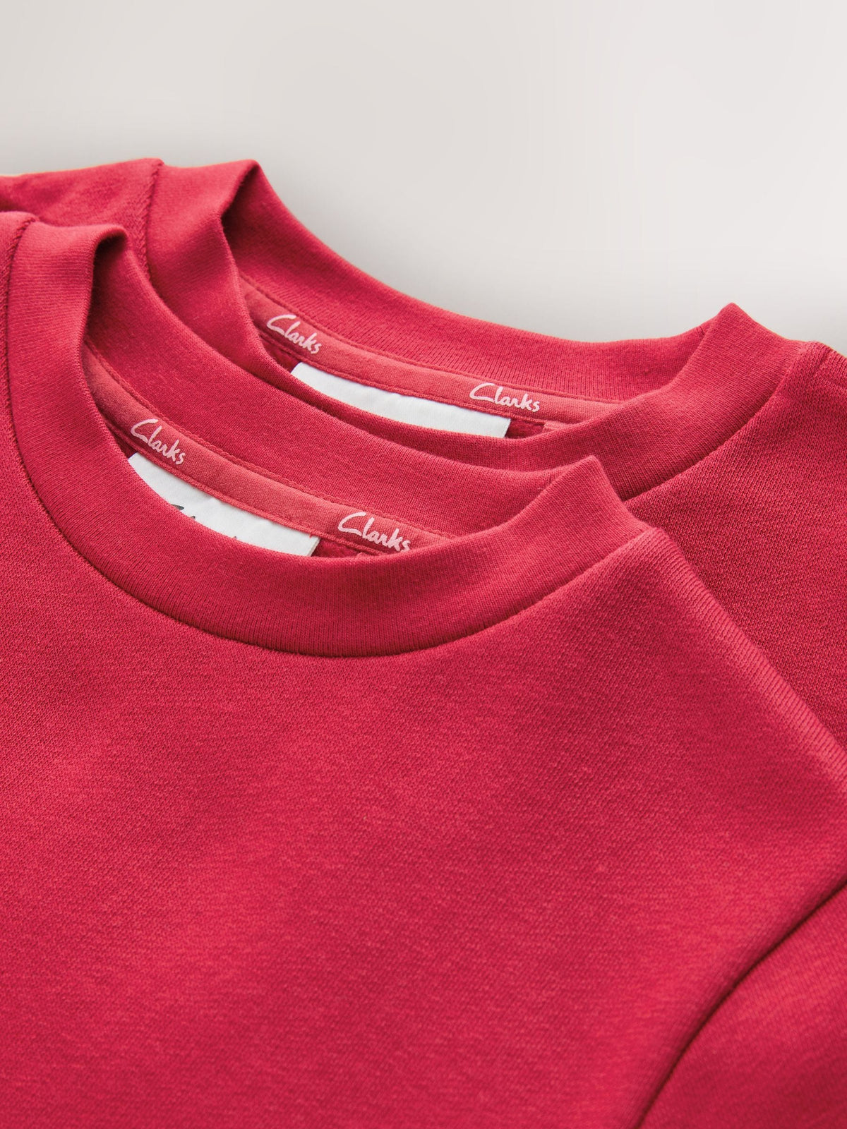 Dsiney Kidz - Clarks Red Unisex Crew Neck School 2 Pack Sweat Top image 5