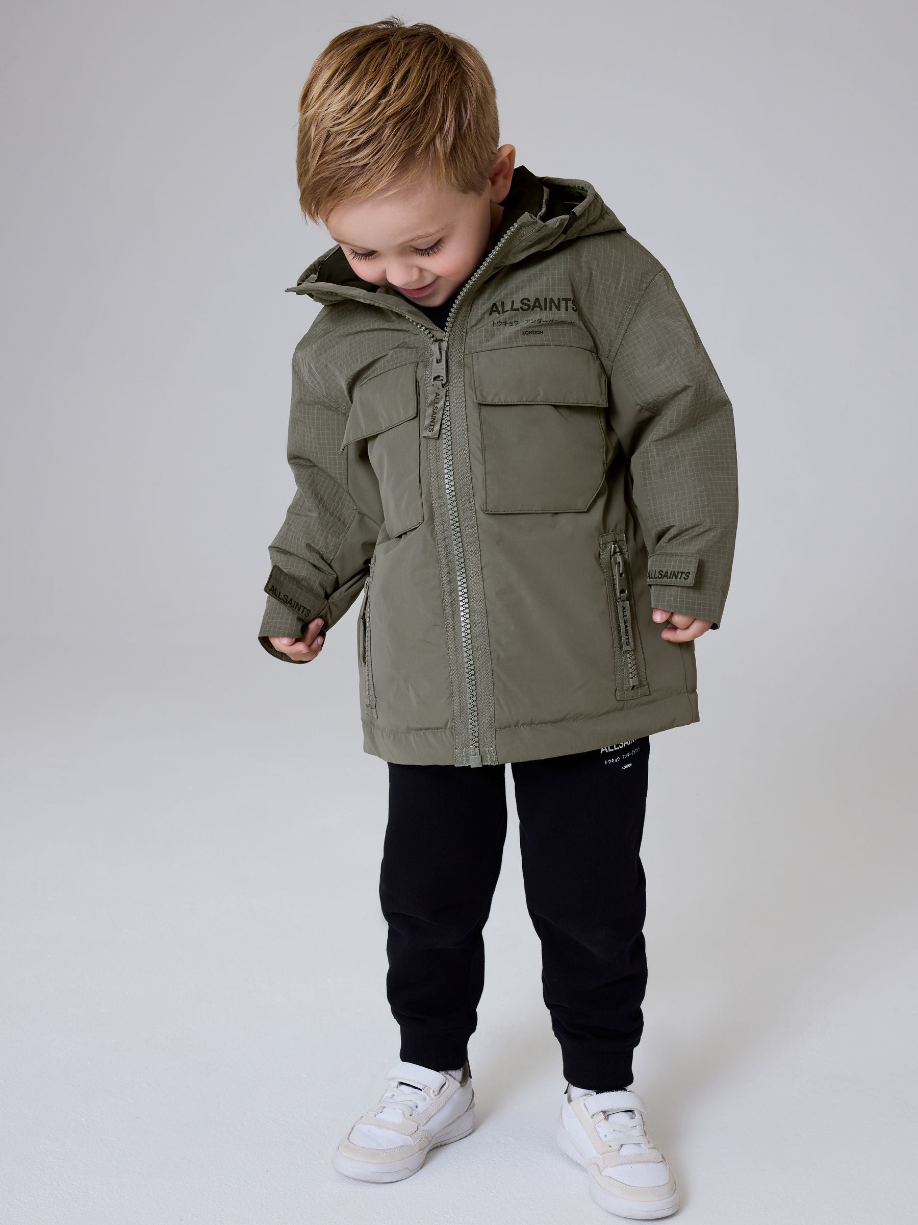 Dsiney Kidz - smALLSAINTS Khaki Green Underground Leightweight Younger Jacket image 1