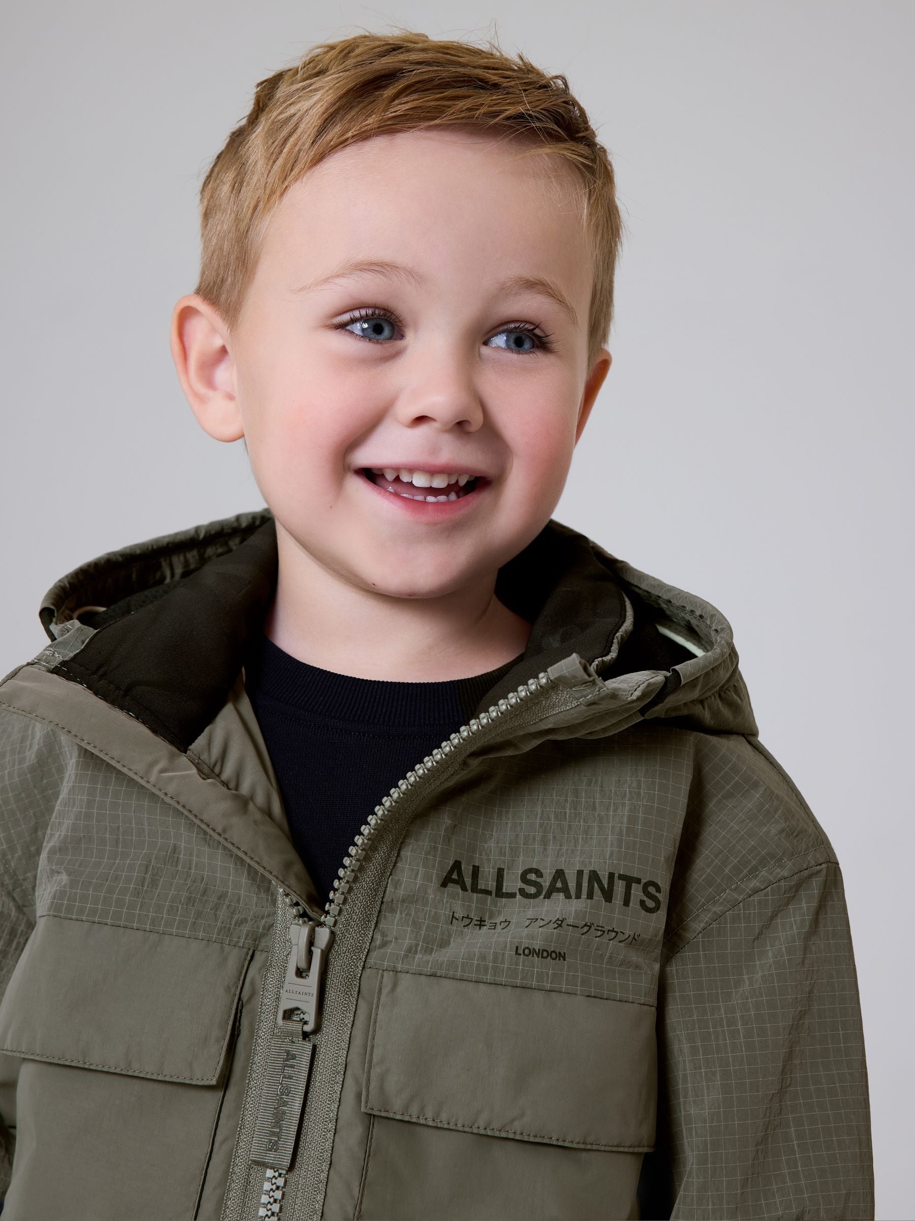 Dsiney Kidz - smALLSAINTS Khaki Green Underground Leightweight Younger Jacket image 2