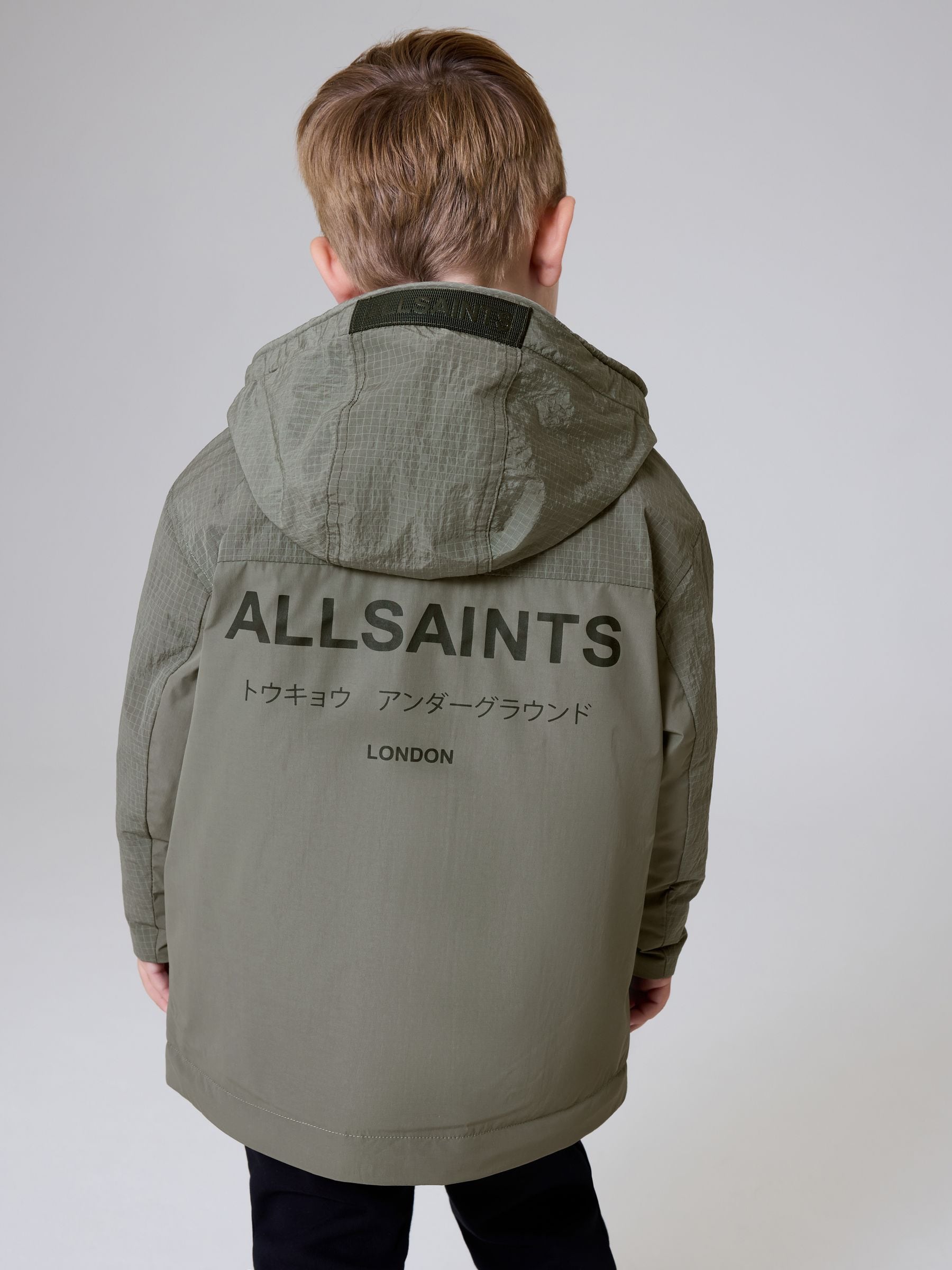 Dsiney Kidz - smALLSAINTS Khaki Green Underground Leightweight Younger Jacket image 3