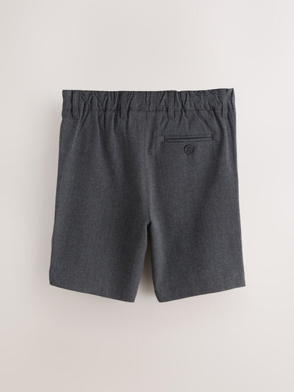 Dsiney Kidz - Clarks Grey Regular Waist Pull-On Regular School Shorts 3 Pack image 3