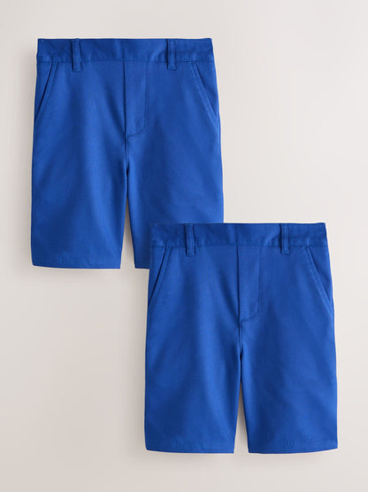 Dsiney Kidz - Clarks Cobalt Blue 2 Pack Pull-On Regular School Shorts image 1