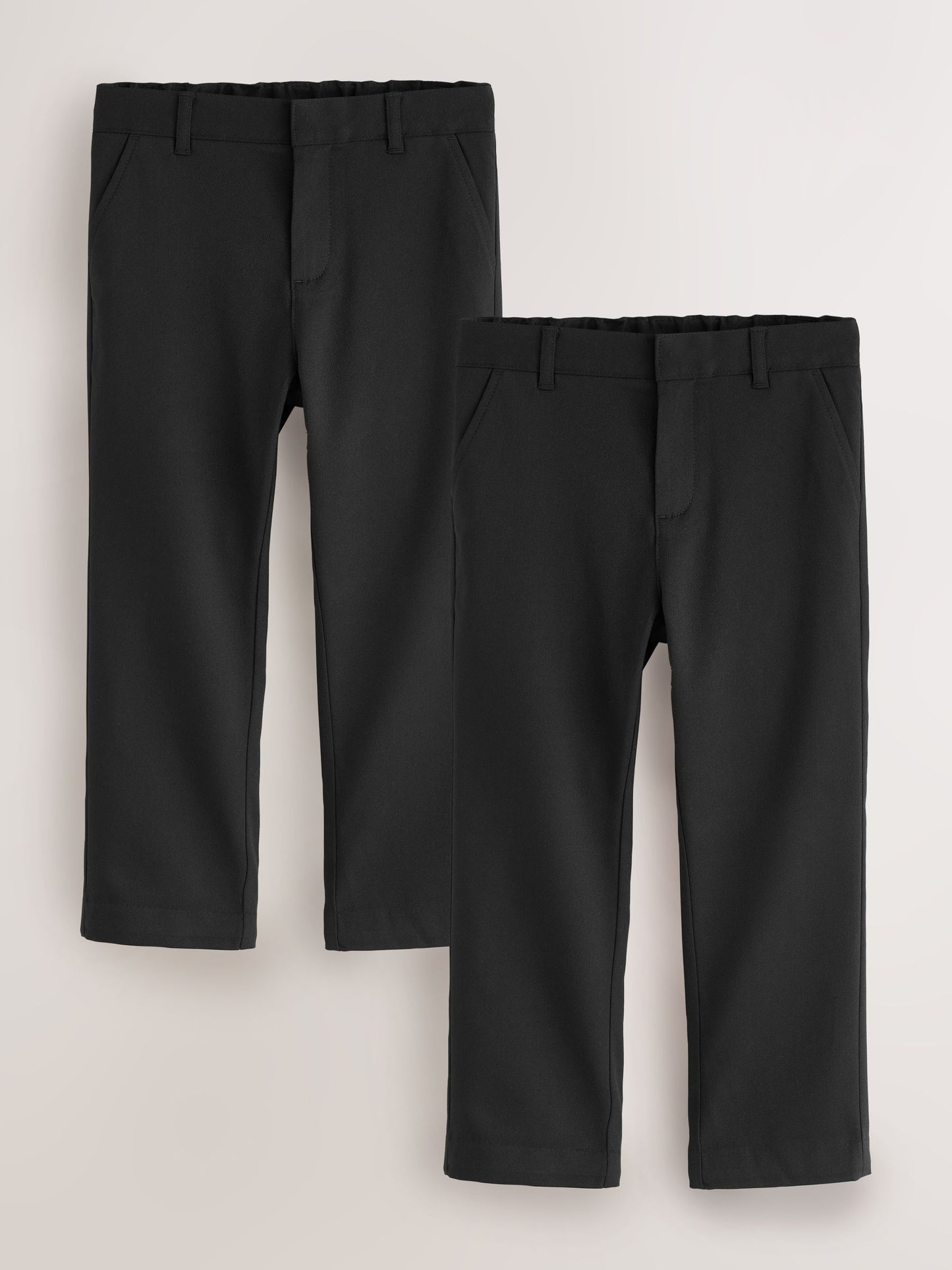 Dsiney Kidz - Clarks Black Plus Waist Regular Fit School 2 Pack Trousers image 1