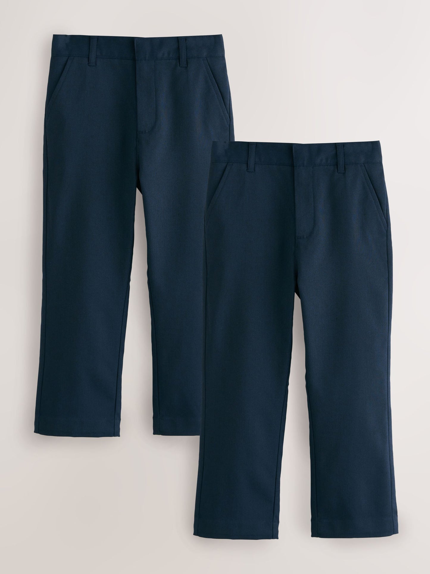 Dsiney Kidz - Clarks Navy Plus Waist Regular Fit School 2 Pack Trousers image 1