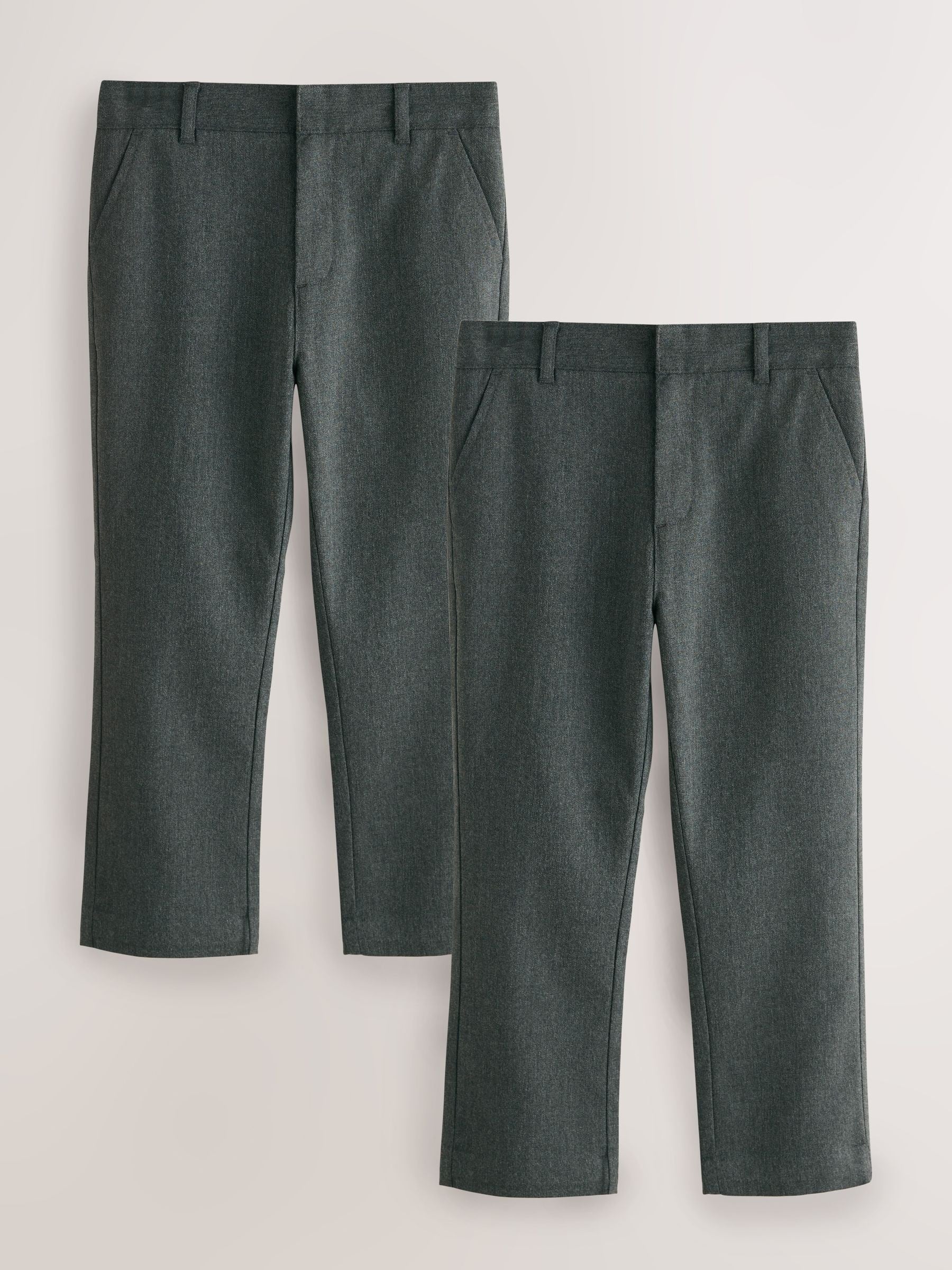 Dsiney Kidz - Clarks Grey Plus Waist Regular Fit School 2 Pack Trousers image 1