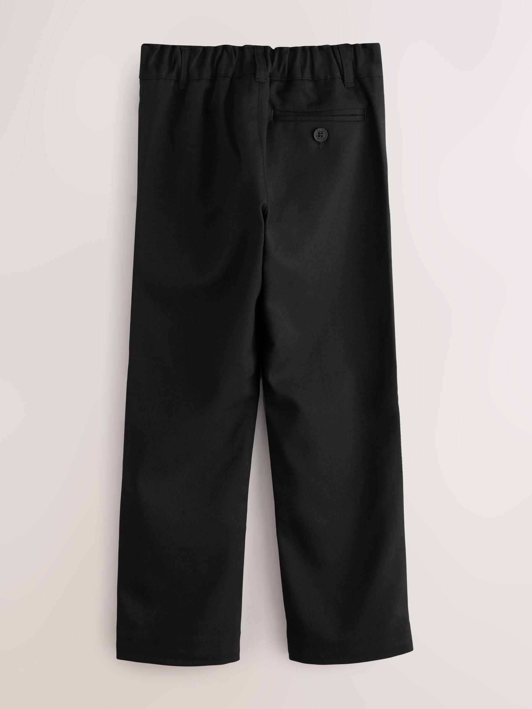 Dsiney Kidz - Clarks Black Slim Waist Regular Length Fastening School 2 Pack Trousers image 2