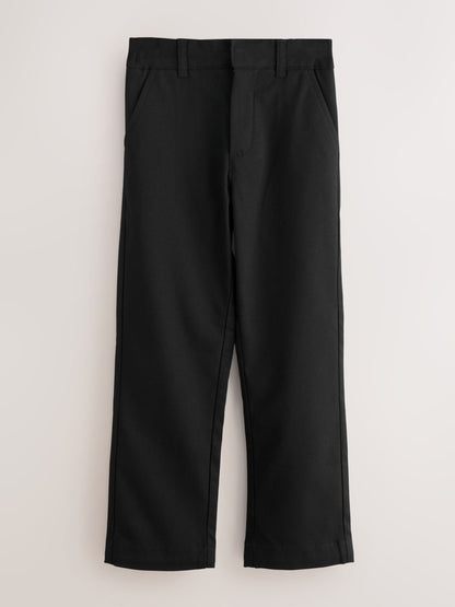 Dsiney Kidz - Clarks Black Slim Waist Regular Length Fastening School 2 Pack Trousers image 3