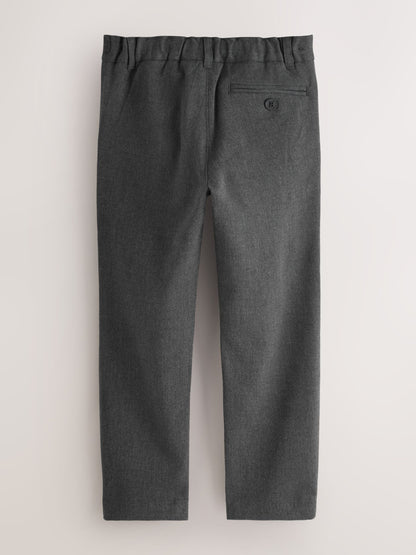 Dsiney Kidz - Clarks Grey Slim Waist Regular Length Fastening School 2 Pack Trousers image 3