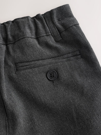 Dsiney Kidz - Clarks Grey Slim Waist Regular Length Fastening School 2 Pack Trousers image 5