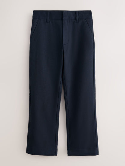 Dsiney Kidz - Clarks Navy Slim Waist Regular Length Fastening School 2 Pack Trousers image 2