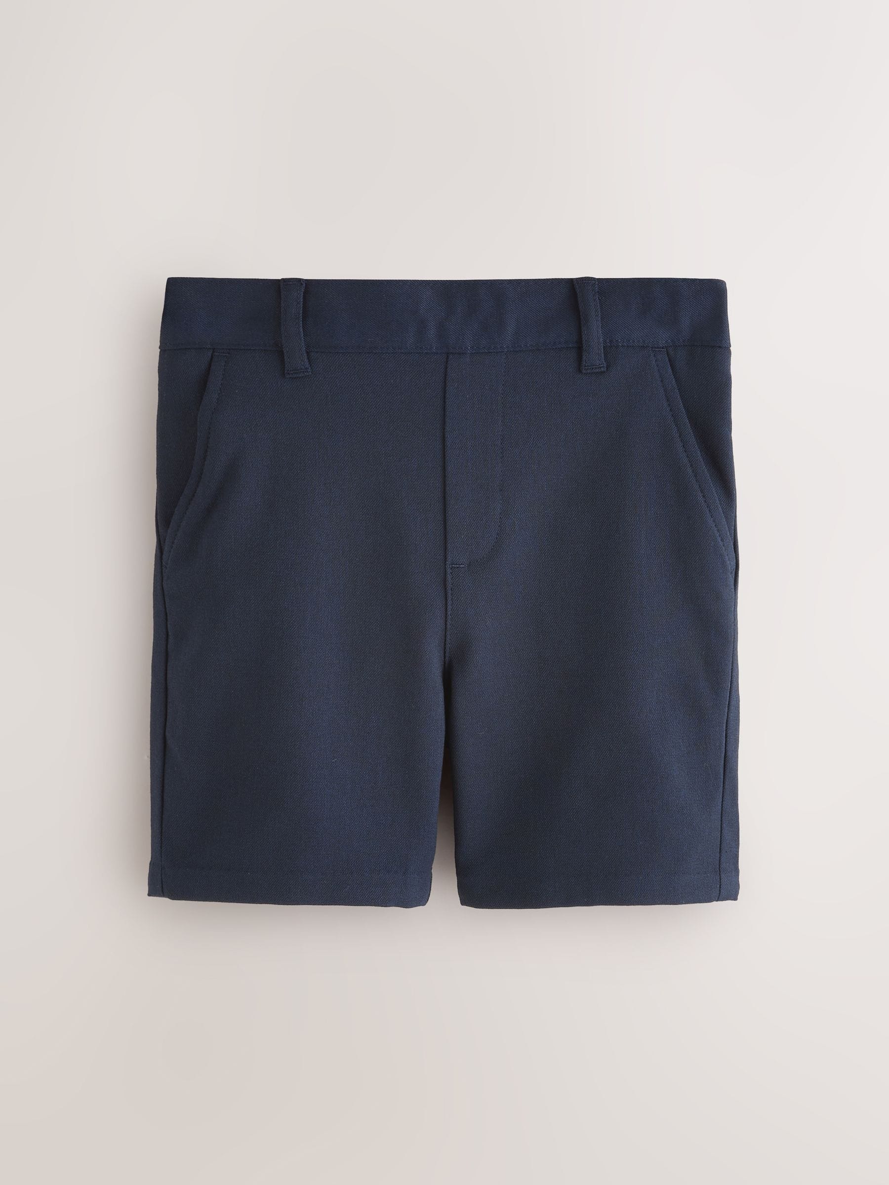 Dsiney Kidz - Clarks Navy Pull On Waist Pull-On Regular School Shorts 3 Pack image 2