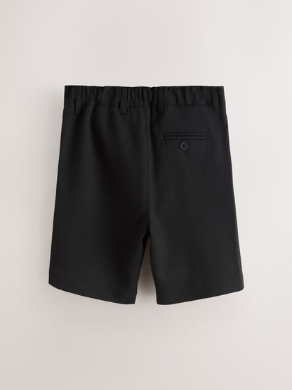 Dsiney Kidz - Clarks Black Regular Waist Pull-On Regular School Shorts 3 Pack image 3