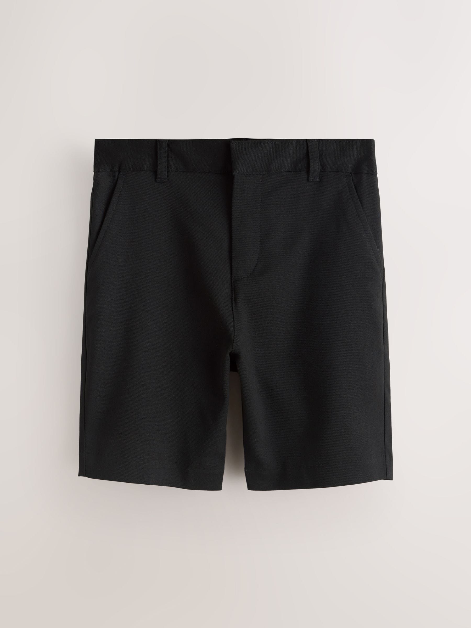 Dsiney Kidz - Clarks Black Regular Waist Pull-On Regular School Shorts 3 Pack image 5