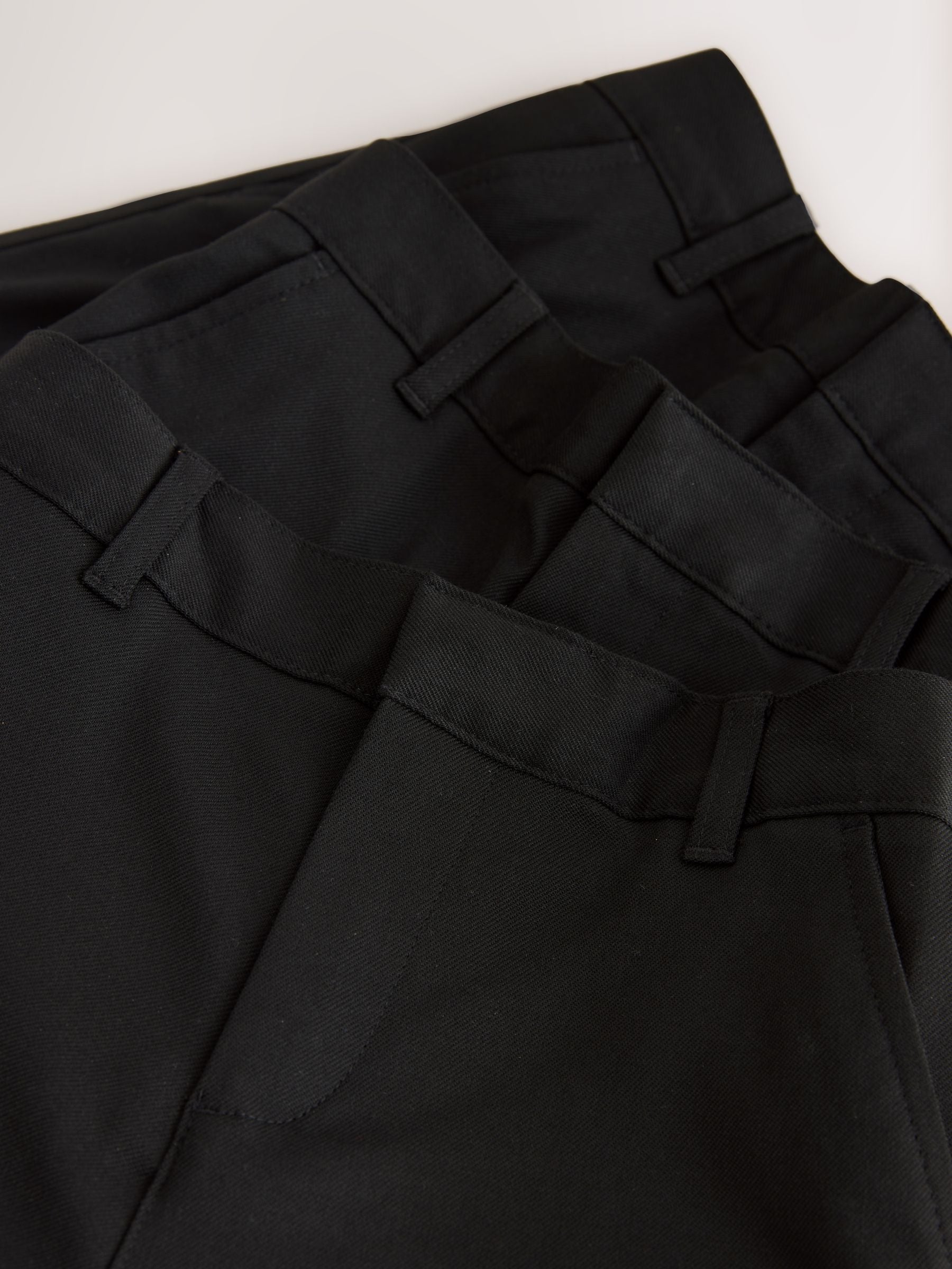 Dsiney Kidz - Clarks Black Regular Waist Pull-On Regular School Shorts 3 Pack image 7