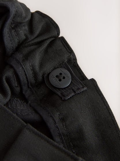 Dsiney Kidz - Clarks Black Regular Waist Pull-On Regular School Shorts 3 Pack image 8