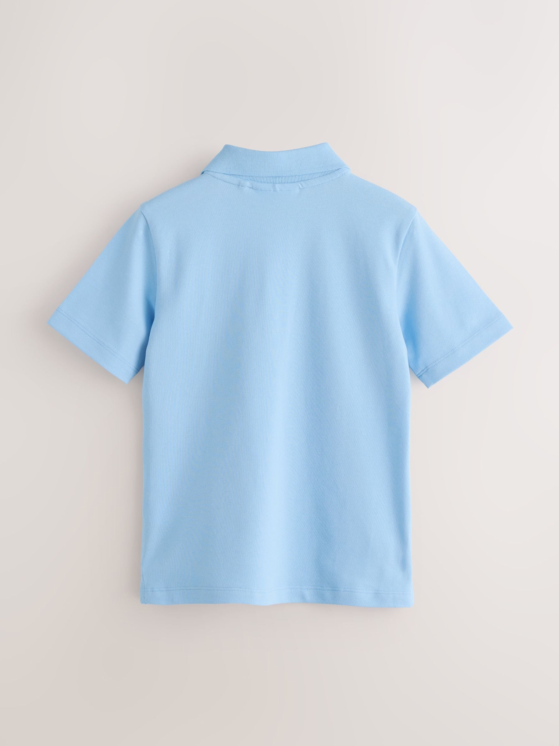 Dsiney Kidz - Clarks Blue Short Sleeve School Polo Shirts 5 Pack image 2