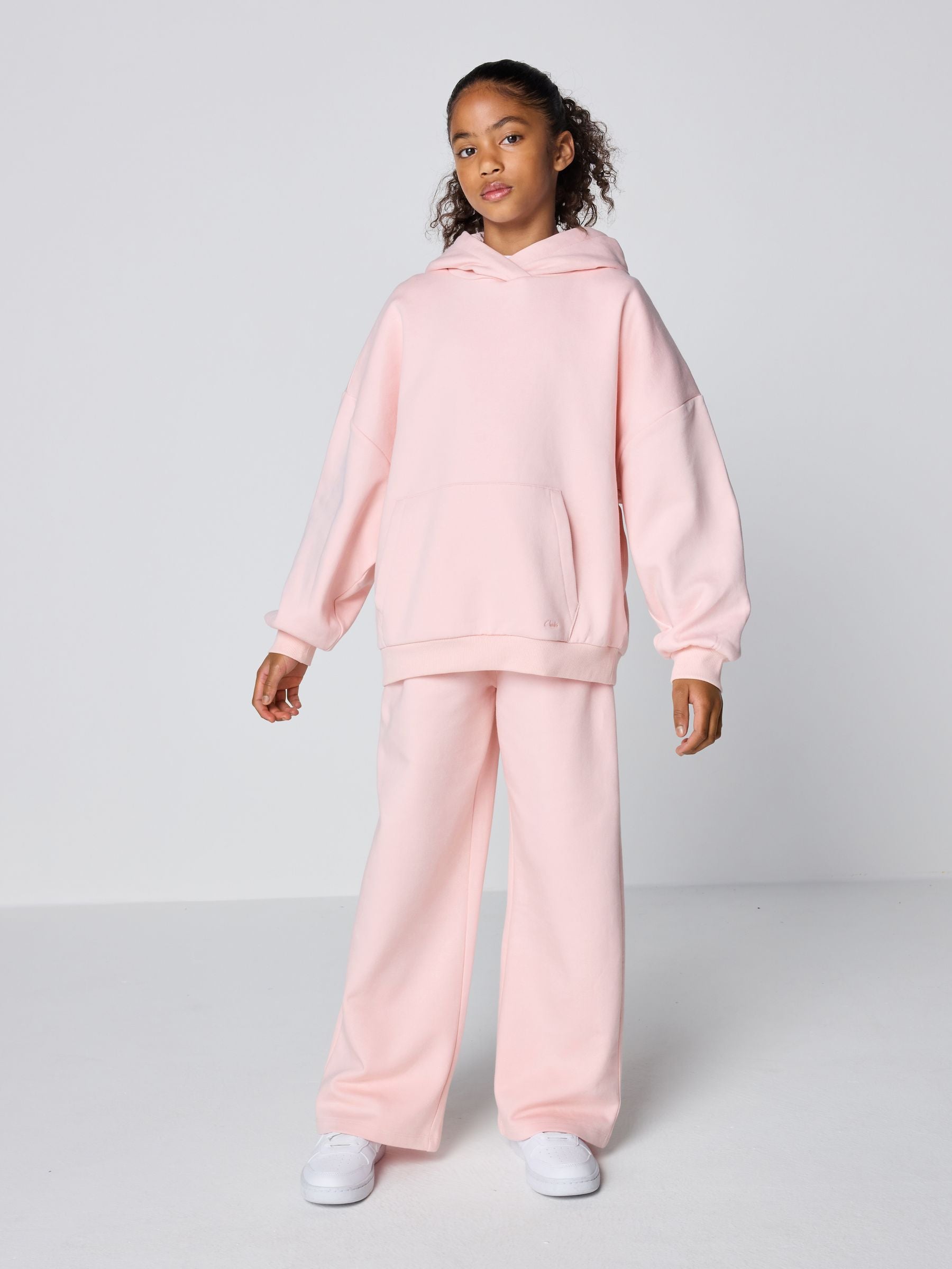 Dsiney Kidz - Clarks Pink Oversized Hoodie & Wide Leg Jogger Set image 1