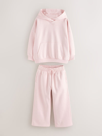 Dsiney Kidz - Clarks Pink Oversized Hoodie & Wide Leg Jogger Set image 7