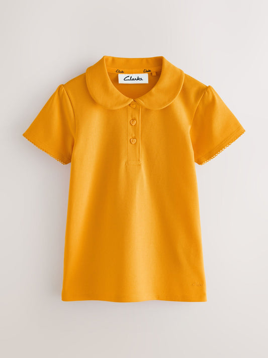 Dsiney Kidz - Clarks Yellow Short Sleeve School Polo Shirts 3 Pack image 2