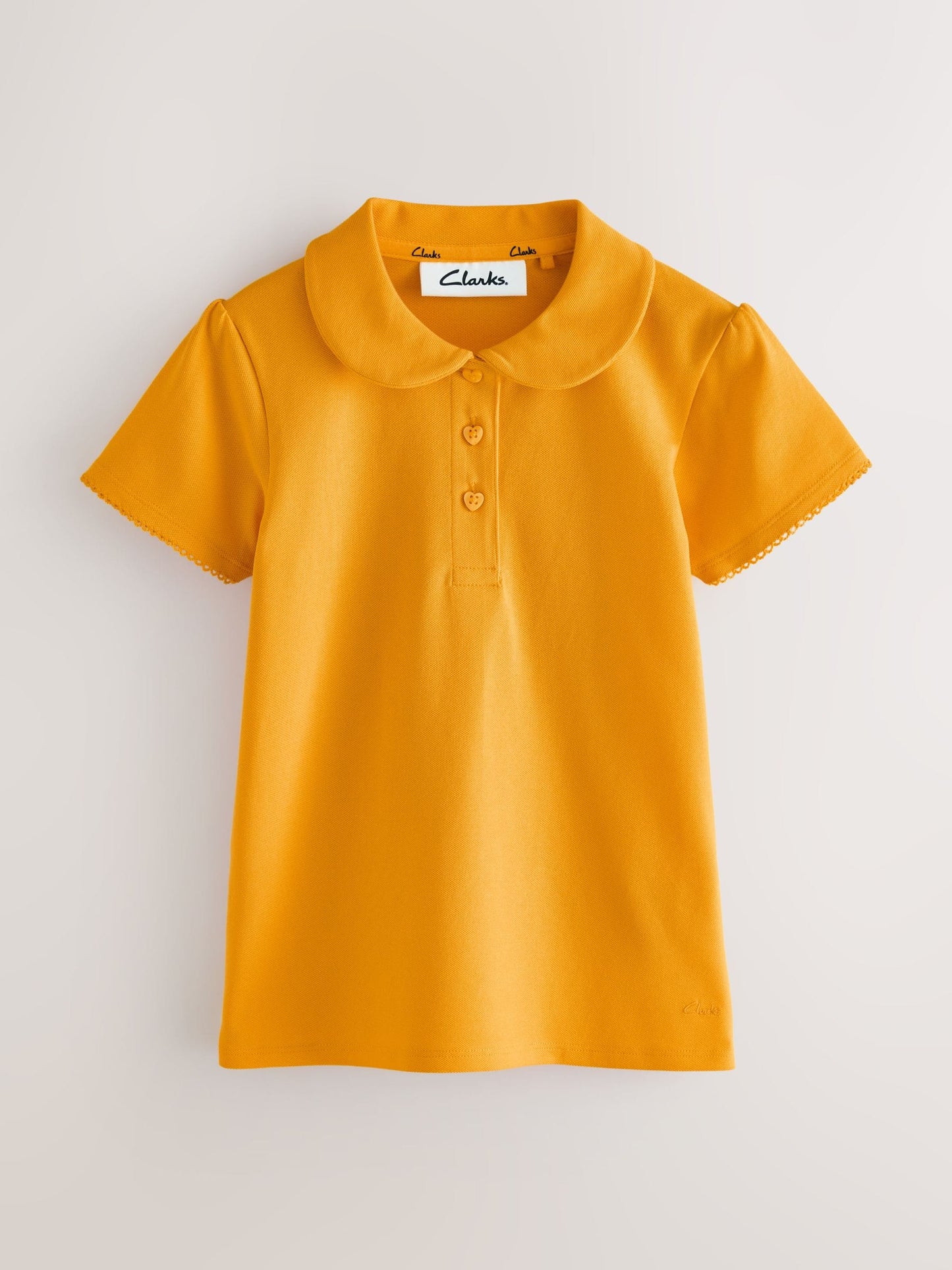 Dsiney Kidz - Clarks Yellow Short Sleeve School Polo Shirts 3 Pack image 4