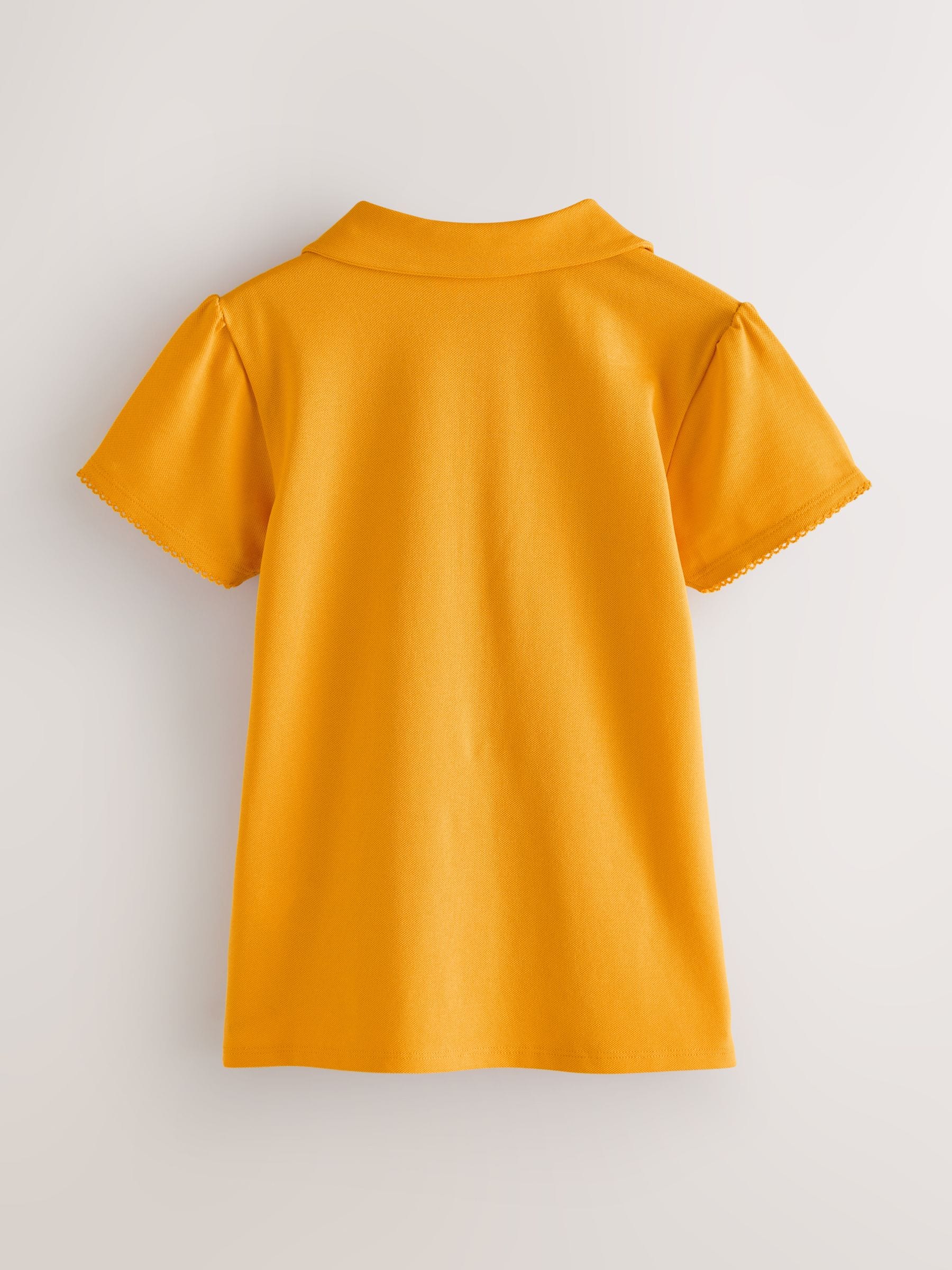 Dsiney Kidz - Clarks Yellow Short Sleeve School Polo Shirts 3 Pack image 5