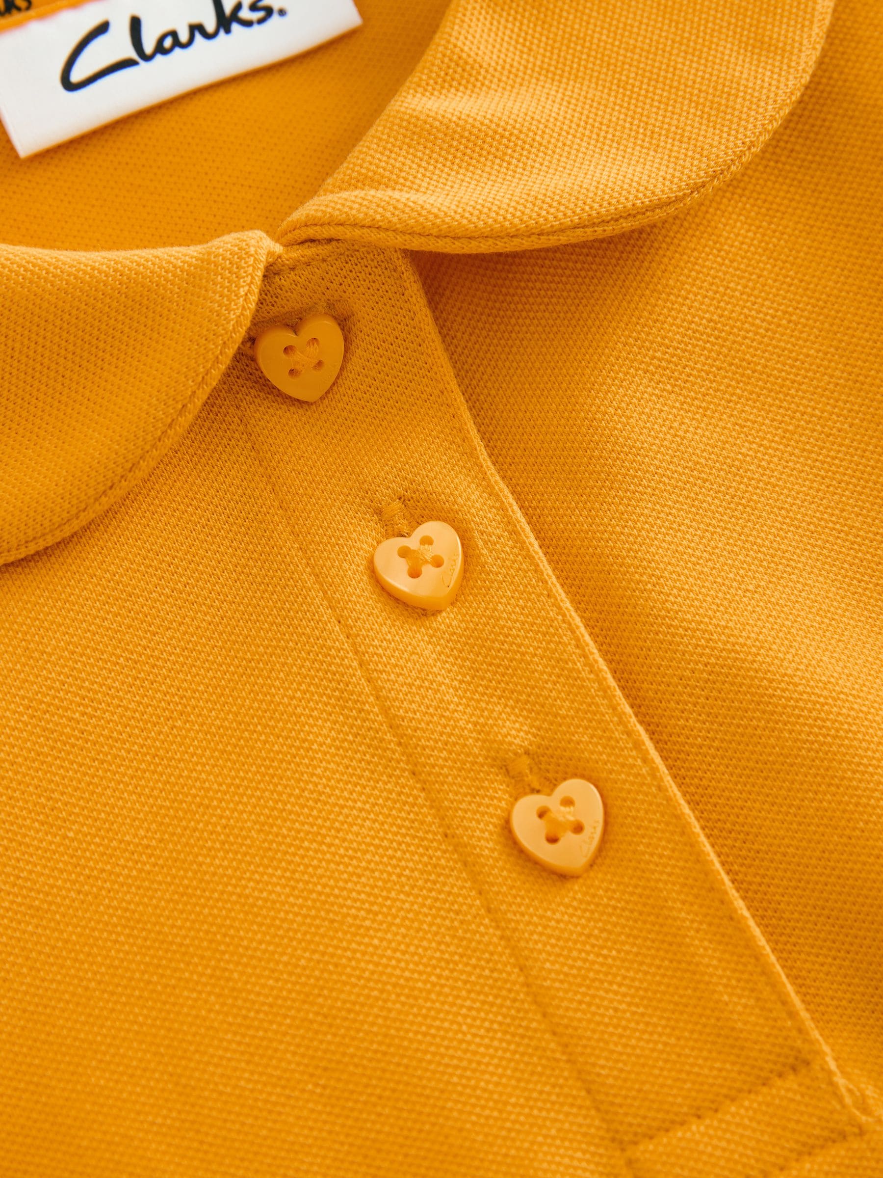 Dsiney Kidz - Clarks Yellow Short Sleeve School Polo Shirts 3 Pack image 7