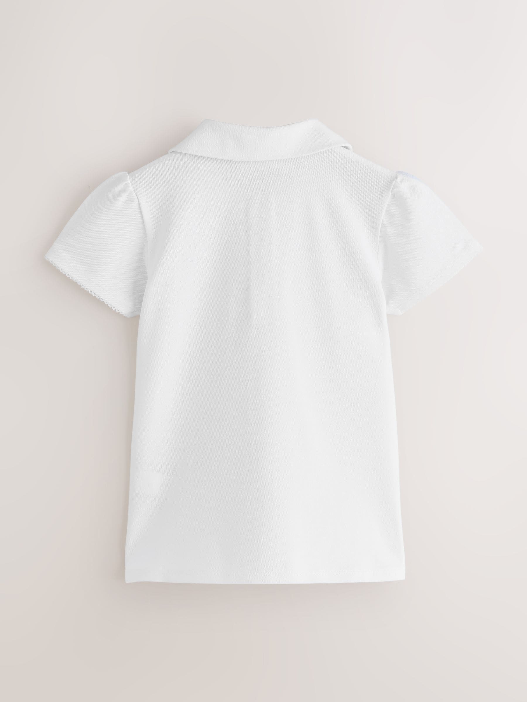 Dsiney Kidz - Clarks White Short Sleeve School Polo Shirts 3 Pack image 3