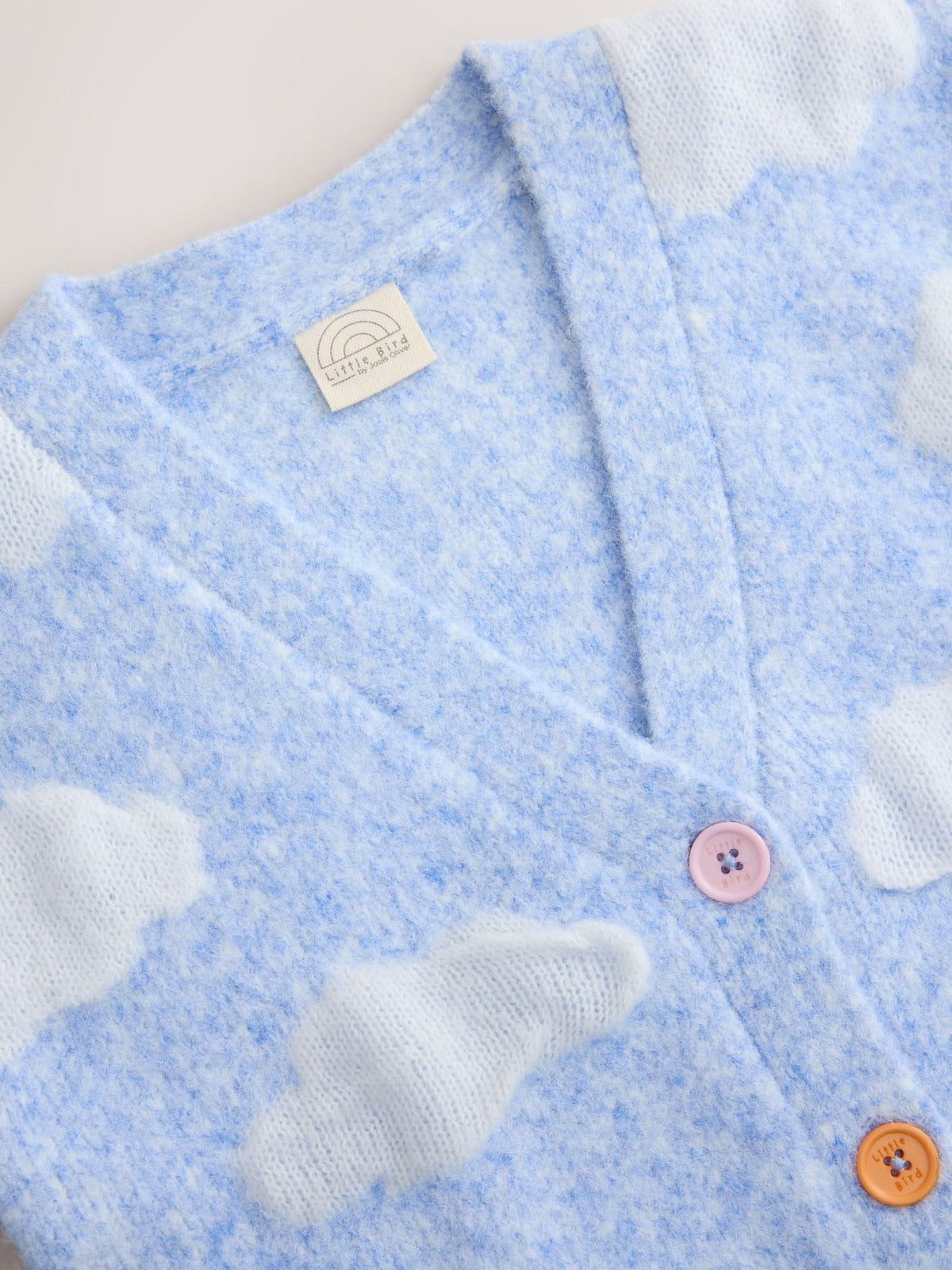 Dsiney Kidz - Little Bird by Jools Oliver Blue Bubble Cloud Button Through Knitted Cardigan image 10