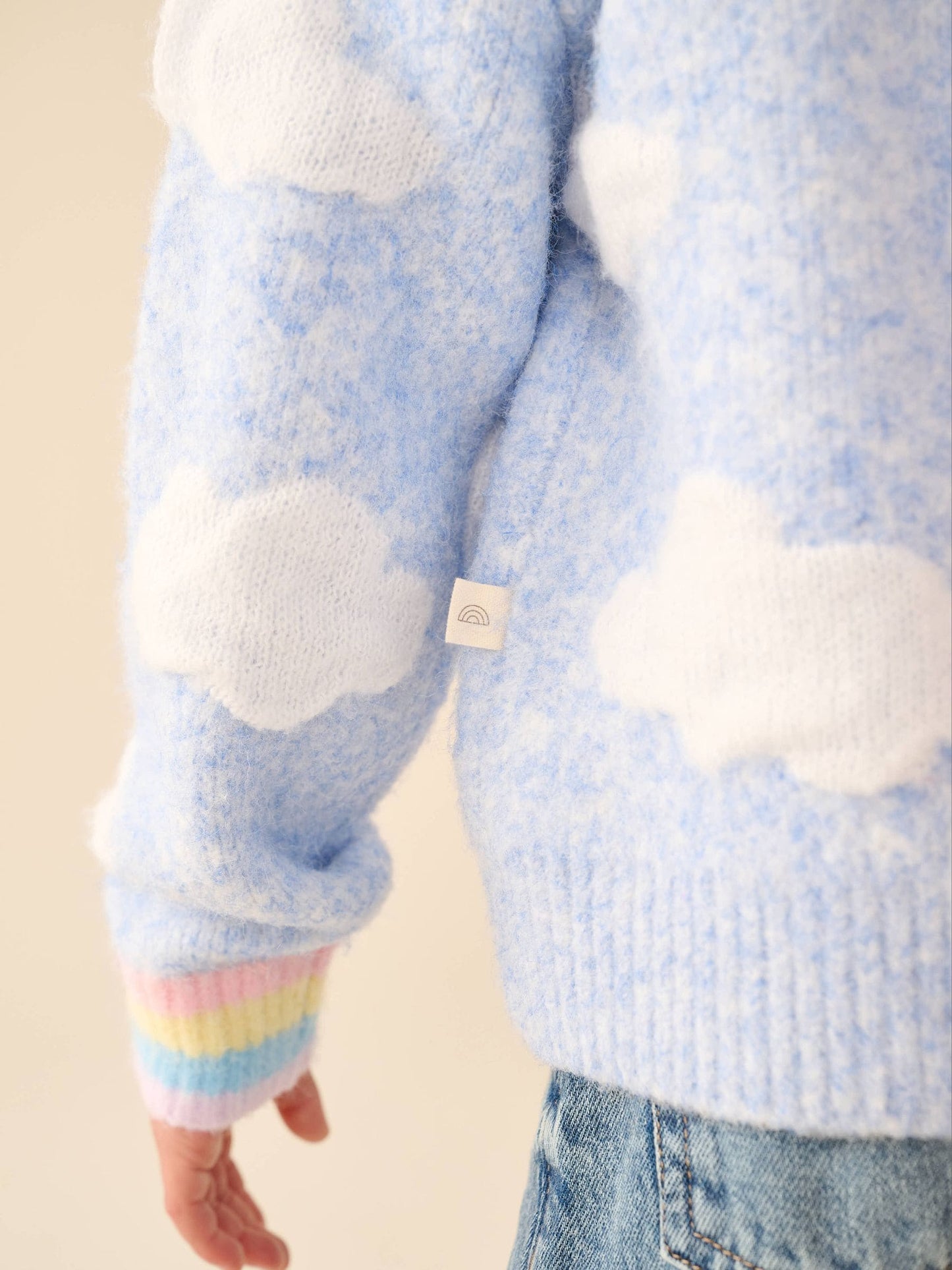 Dsiney Kidz - Little Bird by Jools Oliver Blue Bubble Cloud Button Through Knitted Cardigan image 6