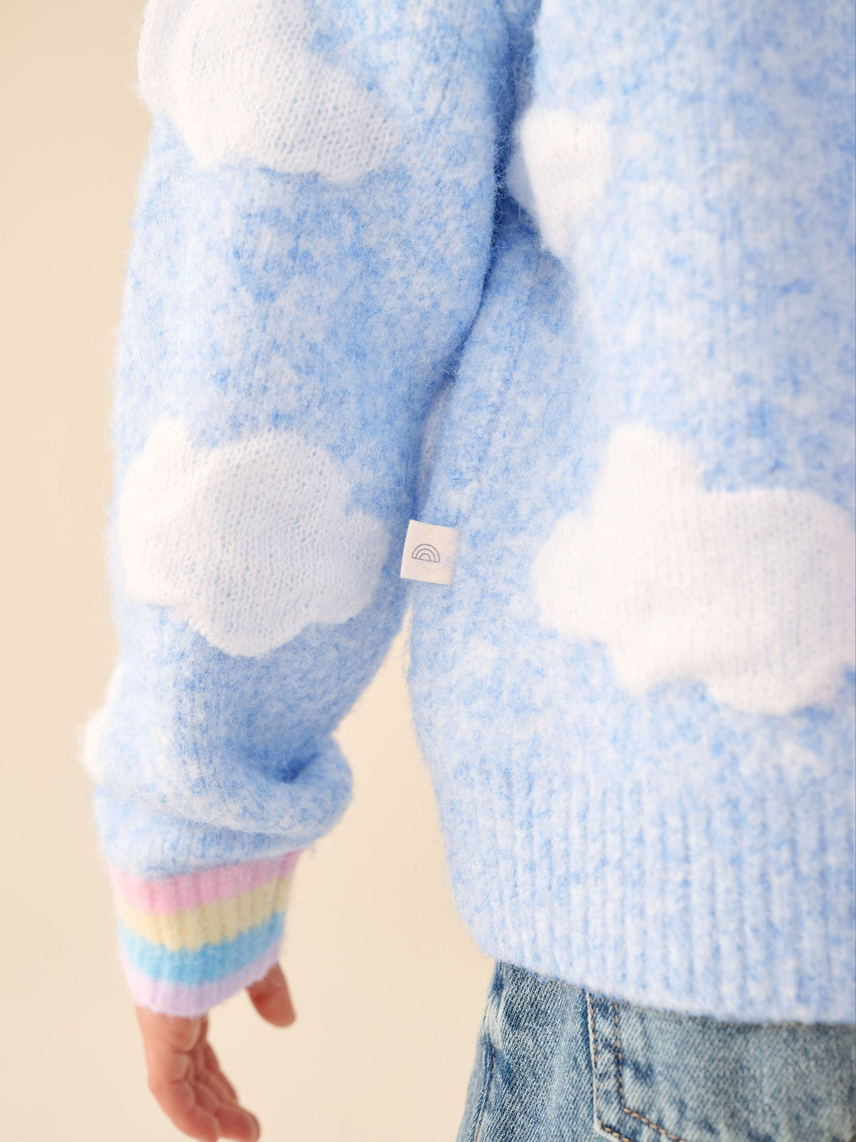 Dsiney Kidz - Little Bird by Jools Oliver Blue Bubble Cloud Button Through Knitted Cardigan image 7